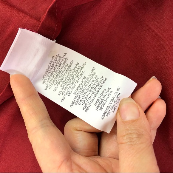 SpringMade Pillowcase Classic Victorian Colonial Style Burgundy Red Brown Decor - Picture 8 of 8